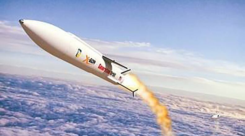 The X-60A vehicle, an air-dropped liquid rocket specifically designed for hypersonic flight research, recently completed its critical design review, a major milestone in the program. The program now moves into the fabrication phase. (Courtesy illustration)