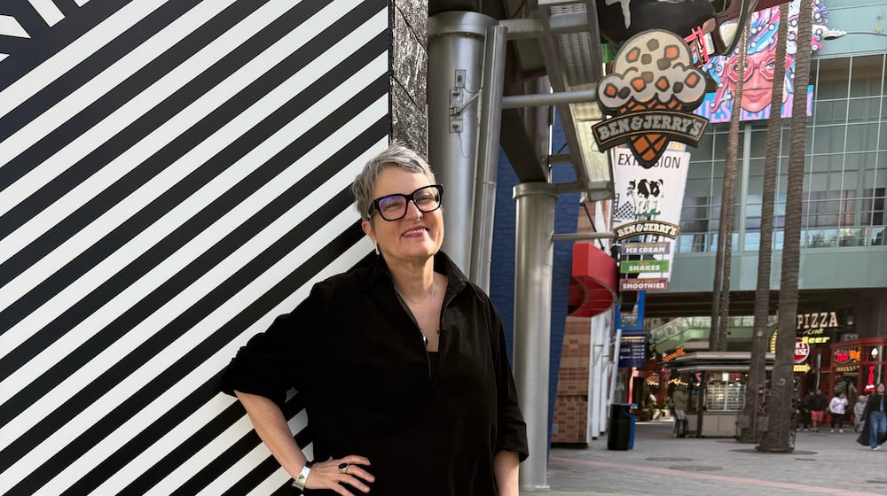 Ruth Balbach who grew up in Oakwood, is pictured at CityWalk, the entertainment and retail entrance to Universal Studios theme parks. SHELBY HOPKINS/CONTRIBUTED
