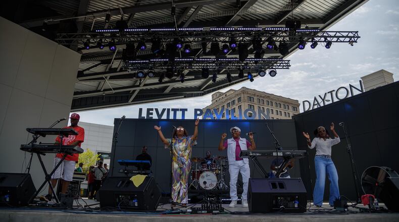 The Dayton Funk Festival, a free event that followed in the tradition of Dayton’s  jazz, blues, and reggae festivals, took place from 1 p.m. to 9 p.m. Sunday, Aug. 11, at Levitt Pavilion in downtown Dayton. TOM GILLIAM / CONTRIBUTING PHOTOGRAPHER