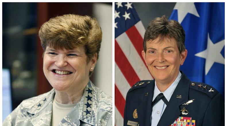 Gen. Janet Wolfenbarger (left) and Gen. Ellen M. Pawlikowski.