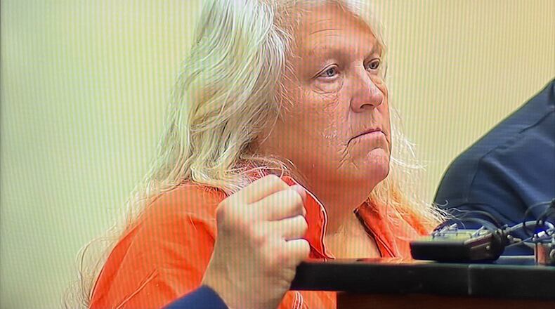 Ronda Murphy, 60, is seen Aug. 2, 2023 in Middletown court. She was arraigned on multiple counts of animal abuse. WCPO/CONTRIBUTED