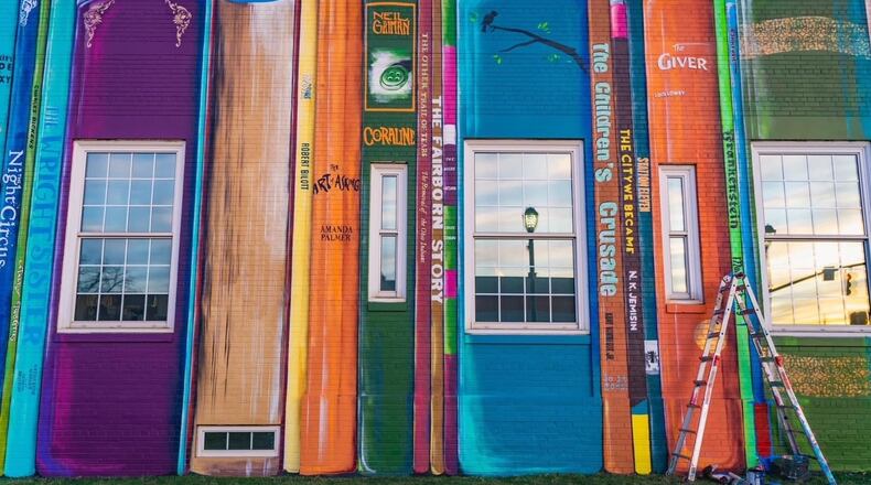 Local artist Tiffany Clark has finished her latest mural located on the west exterior wall of the Fairborn Community Library at 1 E. Main St.