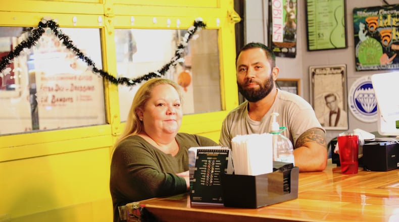 Local comedians Karen Jaffe and Luke Capasso are the organizers of the Fuse Comedy & Art Festival, the three-day event at Wiley’s Comedy Club, Oregon Express, Feathers, 416 Diner and other area businesses Friday through Sunday, Dec. 3 through 5. CONTRIBUTED