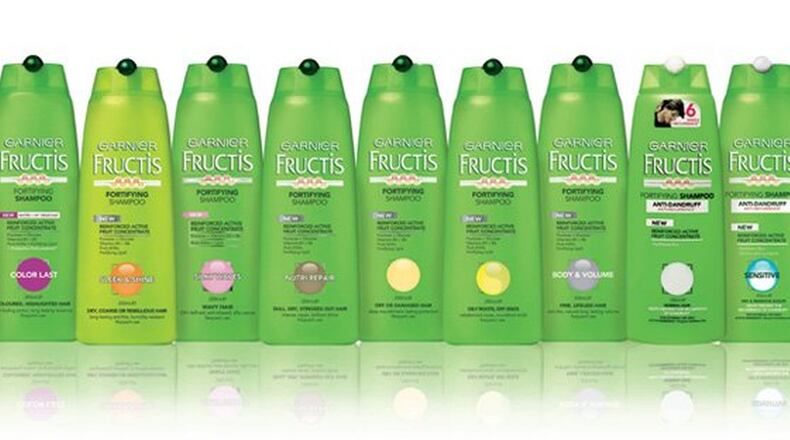 Garnier Fructis shampoos and conditioners