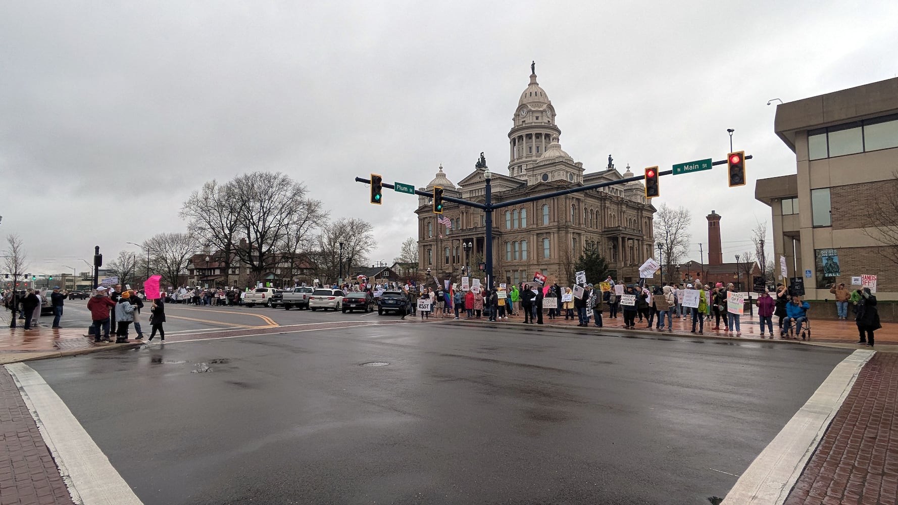 Hands Off! Troy protest