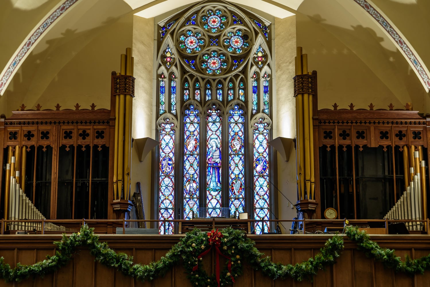PHOTOS: A look inside Holy Angels Catholic Church decorated for Christmas