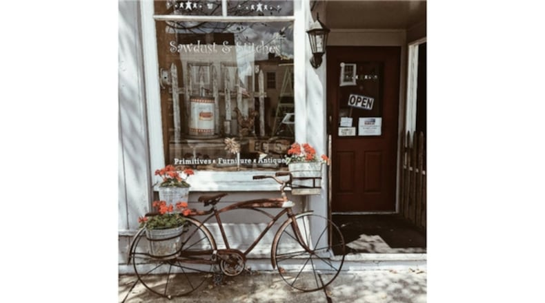 Sawdust & Stitches in downtown Waynesville, Ohio. PHOTO / Stephanie Coates