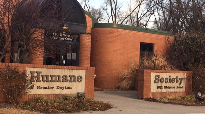 Humane Society of Greater Dayton, 1661 Nicholas Road, Dayton. STAFF FILE