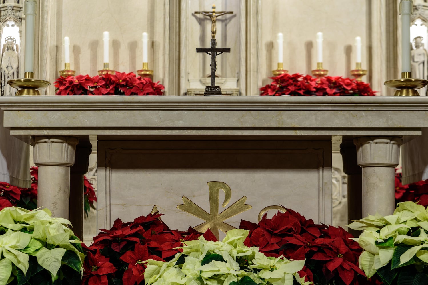 PHOTOS: A look inside Holy Angels Catholic Church decorated for Christmas