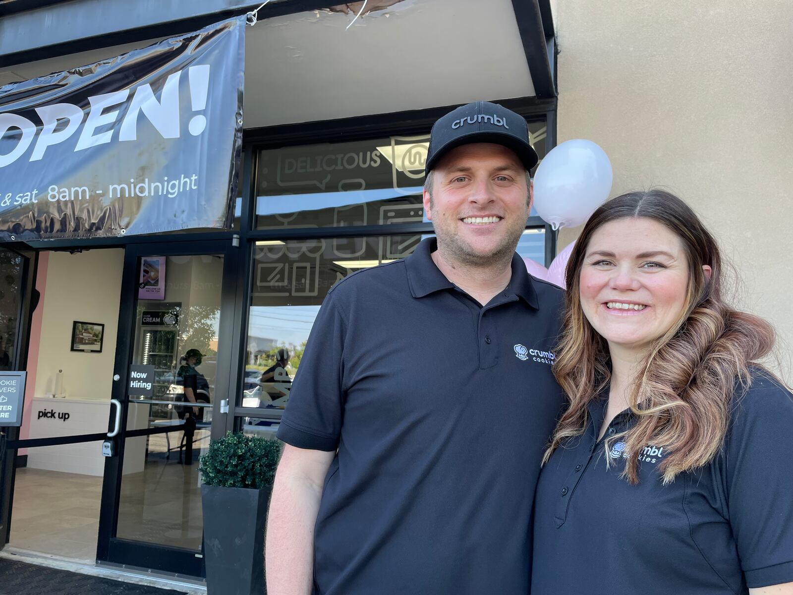 Eric and Kendra Stringham, who opened Crumbl Cookies locations in Beavercreek in July 2022 and Huber Heights in January, are scheduled to open a new location in Centerville on Jan. 12, 2024. 