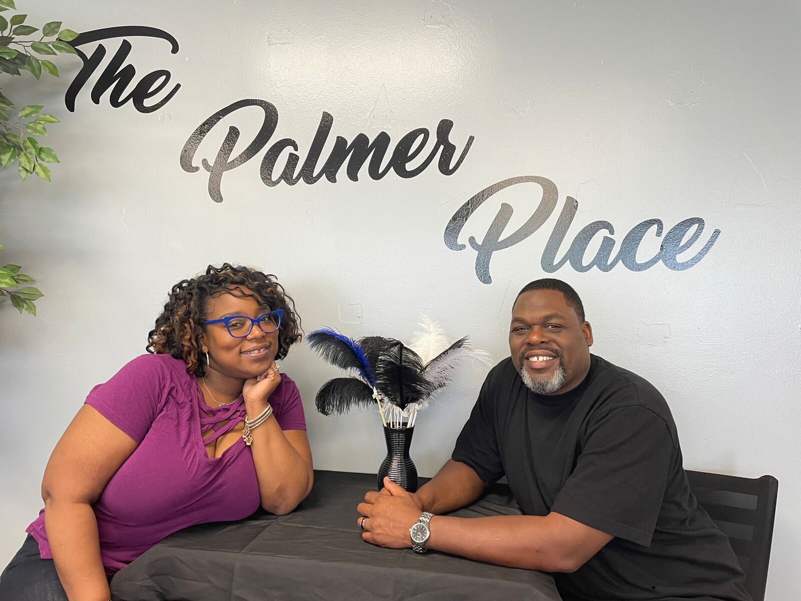 The Palmer Place, a new restaurant specializing in loaded baked potatoes and salads throughout the week with soul food on Sundays, is entering its third week at 4823 Salem Ave. Suite B in Trotwood. Pictures is owners Meshell and Paul Jr. Palmer NATALIE JONES/STAFF