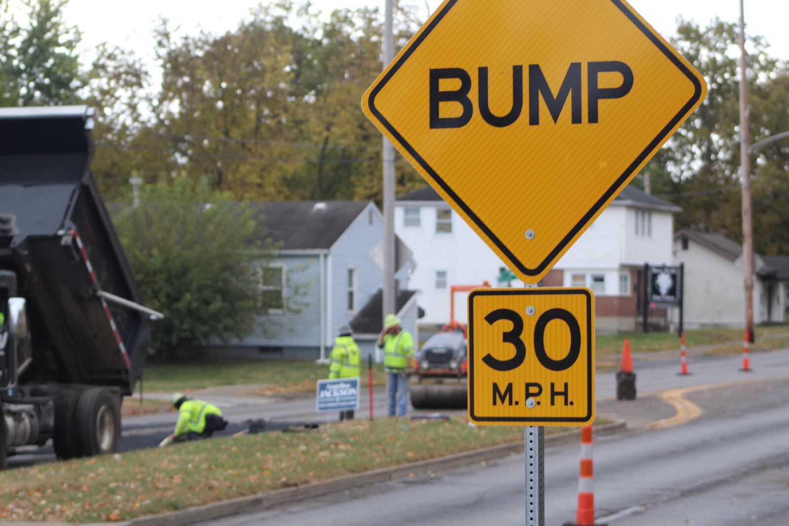 Dayton installed speed bumps and cushions along Gettysburg Avenue to try to curb dangerous driving behaviors, like "hooning" and illegal street racing. CORNELIUS FROLIK / STAFF