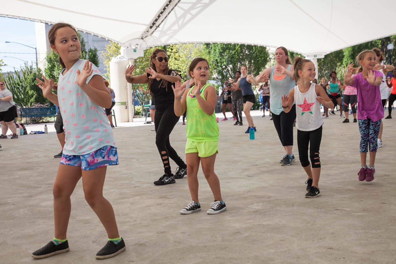 The MetroParks free Fitness in the Park and Community Fitness programs welcome the young as well as the young at heart. CONTRIBUTED