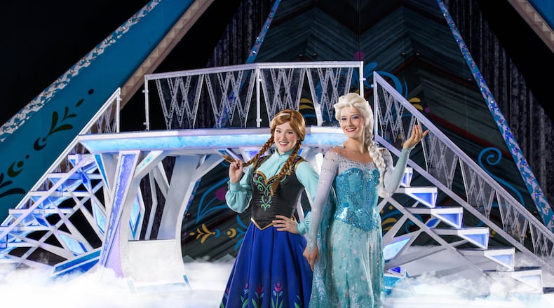 The Disney on Ice Frozen tour will be in Dayton Oct. 11-14 for seven shows at the Wright State University Nutter Center. CONTRIBUTED