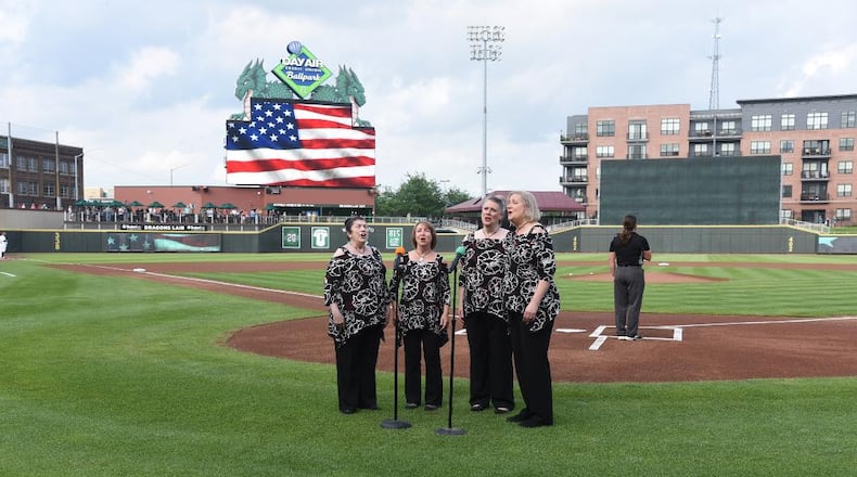 Finalists will perform the national anthem at Dragons games throughout the season. PHOTO COURTESY OF DAYTON DRAGONS
