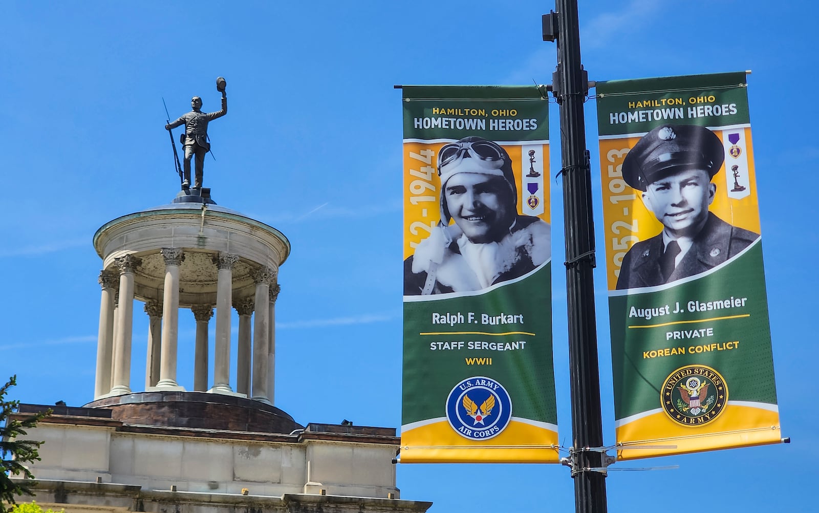 Hamilton Hometown Heroes banners are being installed around the city. NICK GRAHAM/STAFF