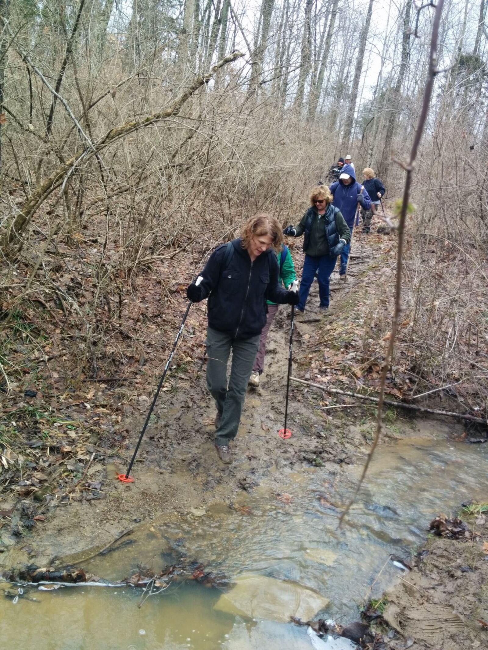 Stay on the trails. Walk through mud puddles not around. Walking around mud puddles creates even bigger mud muddles and damages vegetation. CONTRIBUTED