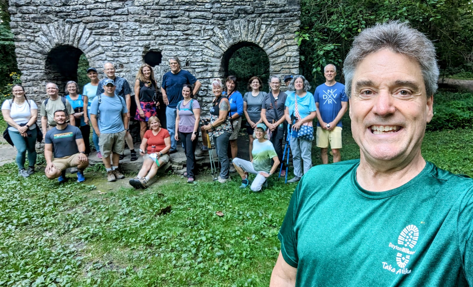 Dayton Hikers founder Andy Niekamp (far right) established the group on August 23, 2009 - CONTRIBUTED