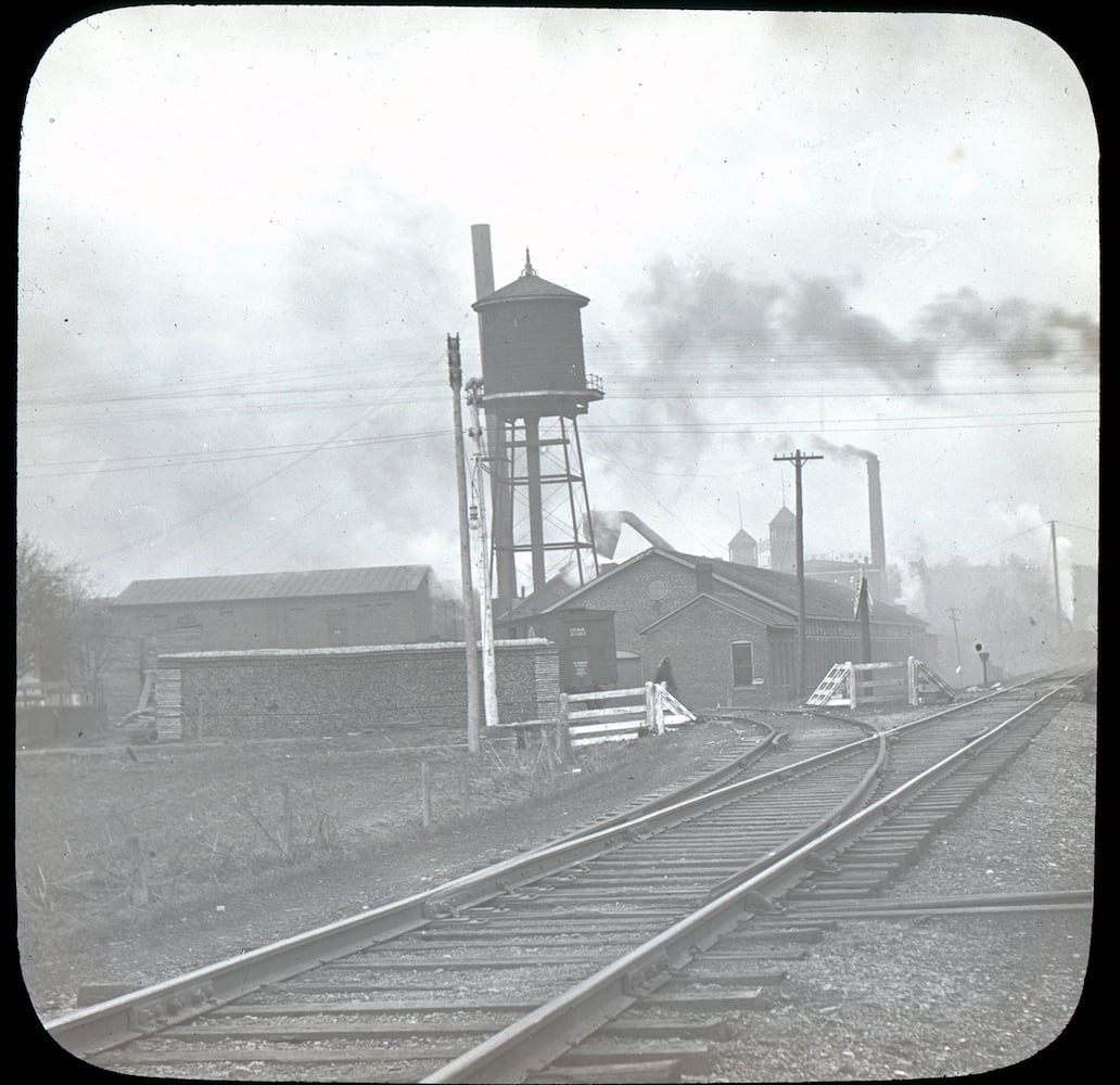 Miamisburg seen in historic lantern slides