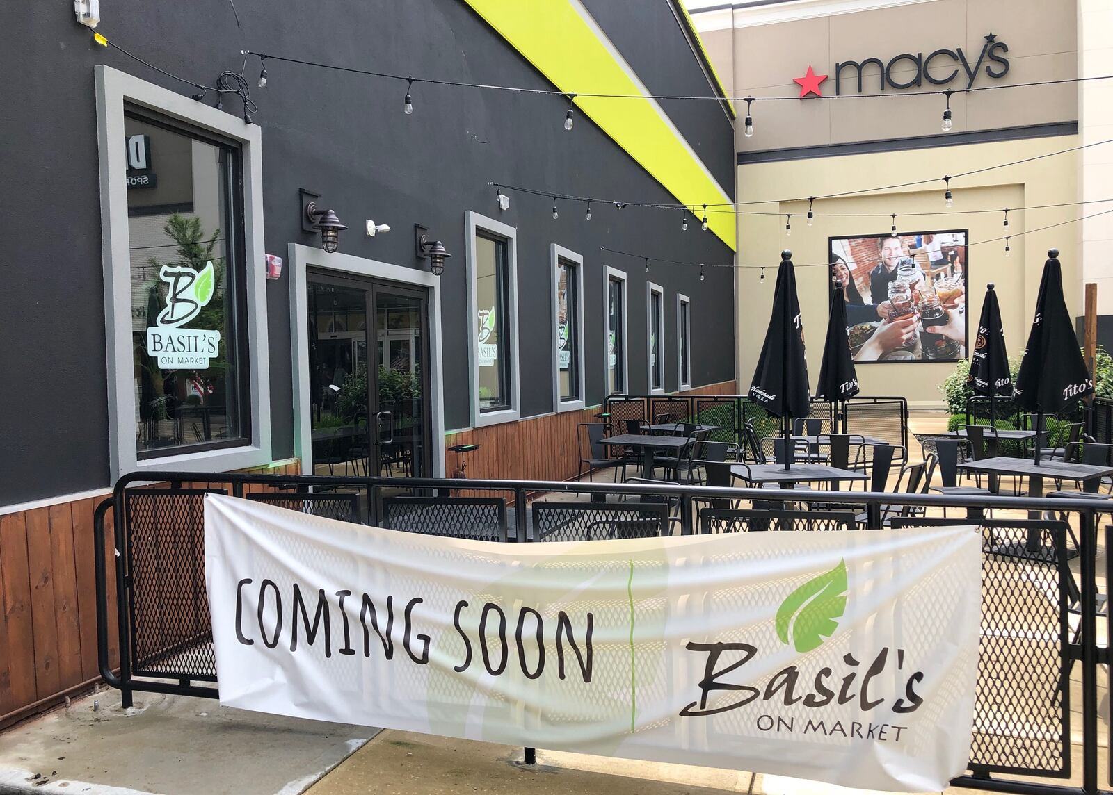 Basil’s on Market's founders have set an opening date of Monday, Sept. 28 for their new restaurant at the Mall at Fairfield Commons in Beavercreek. MARK FISHER/STAFF