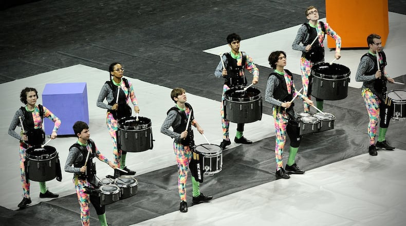 King High School of King Mills, Ohio perform at the 2022 WGI Percussion World Championships PSA & PIA Prelims at the Wright State University Nutter Center. FILE PHOTO