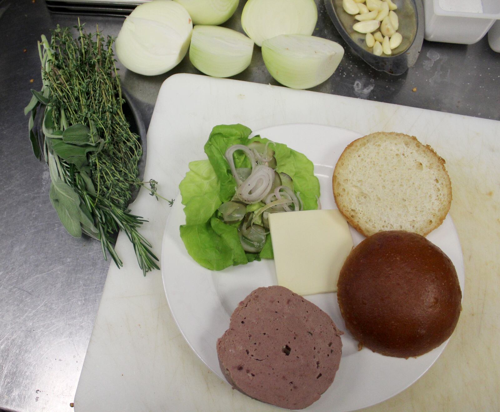The must try fried bologna at Corner Kitchen in Dayton's Oregon District.