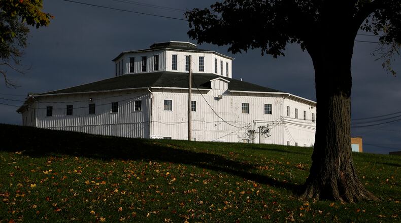 The historic Roundhouse at the old Montgomery County Fairgrounds will be preserved during redevelopment of the land. It is not clear whether it will remain at the old site on South Main Street or move to another location. LISA POWELL / STAFF