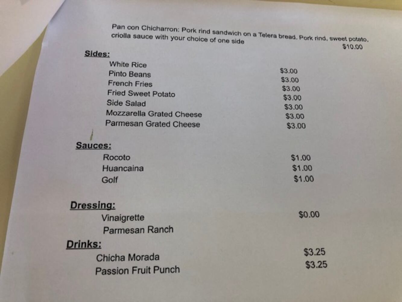 PHOTOS: Fino Sur Peruvian Street Food in the Cross Point Centre in Centerville