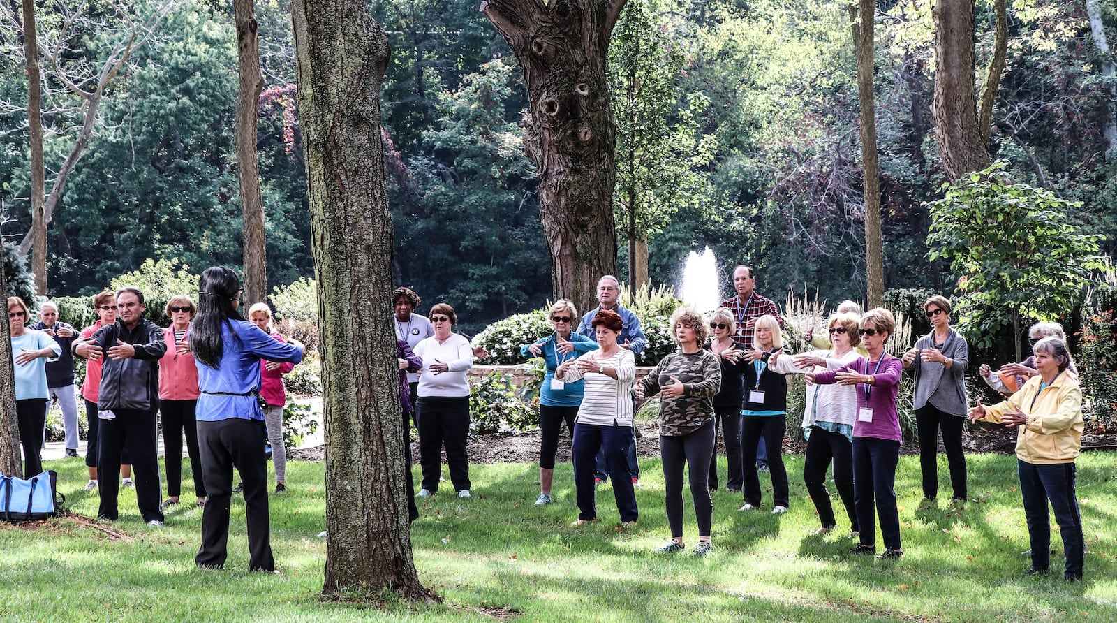 Senior fitness classes, like this Ba Duan Jin Qigong class, offer an opportunity for community building as well as endurance building. CONTRIBUTED