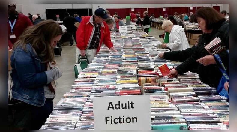 Scene from a 2018 Friends of the Dayton Metro Library book sale (Contributed)