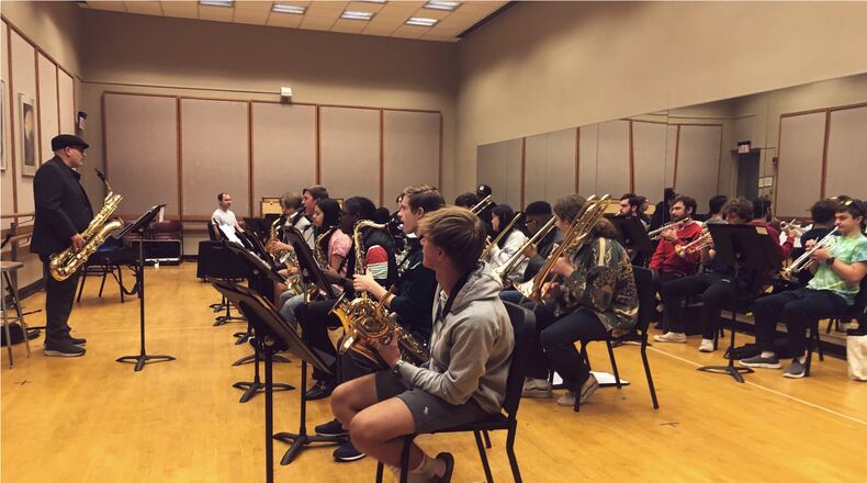 The new Sinclair Youth Jazz Ensemble, the Miami Valley’s first citywide student jazz group in decades, has its first concert under the direction of local music educator Bill Burns in Sinclair Community College’s Blair Hall Theatre in Dayton on Friday, Nov. 18. CONTRIBUTED