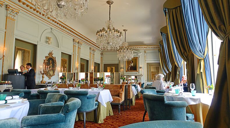 The dining room at André Garrett at Cliveden in London. (Bloomberg photo by Richard Vines)