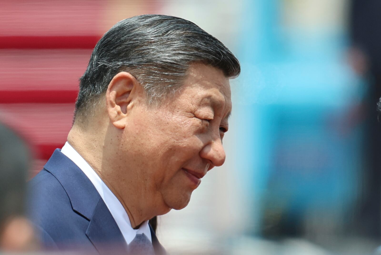 Chinese President Xi Jinping arrives for a two-day state visit, at Hanoi's Noi Bai International Airport, Vietnam, Monday, April 14, 2025. (Athit Perawongmetha/Pool Photo via AP)