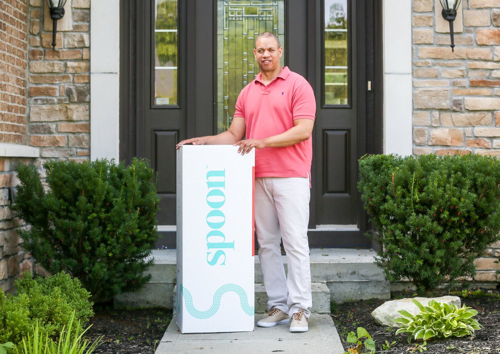 Herman Fisher, of Middletown, co-founded Spoon Sleep, a company that created a patent-pending sleep system, including their first mattress designed for life. GREG LYNCH / STAFF
