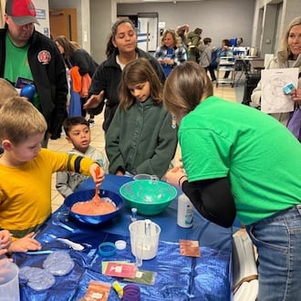 Teachers and students participate in the 2024 Springboro STEMfest. This year’s free event will be March 23 at Springboro High School, featuring hands-on exhibits from local organizations. LYNN GREENBERG /CONTRIBUTED