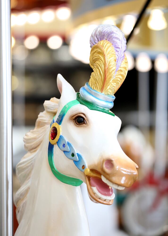 The Carousel of Dayton Innovation, at Carillon Historical Park, is a whimsical ride made of 32 hand-carved figures from the Gem City’s history.