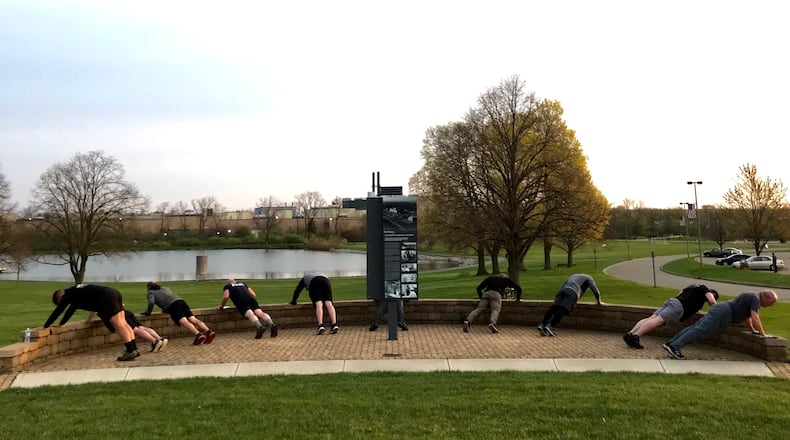 Delco Park, in Kettering, is one of three locations for free F3 Dayton workouts - Contributed