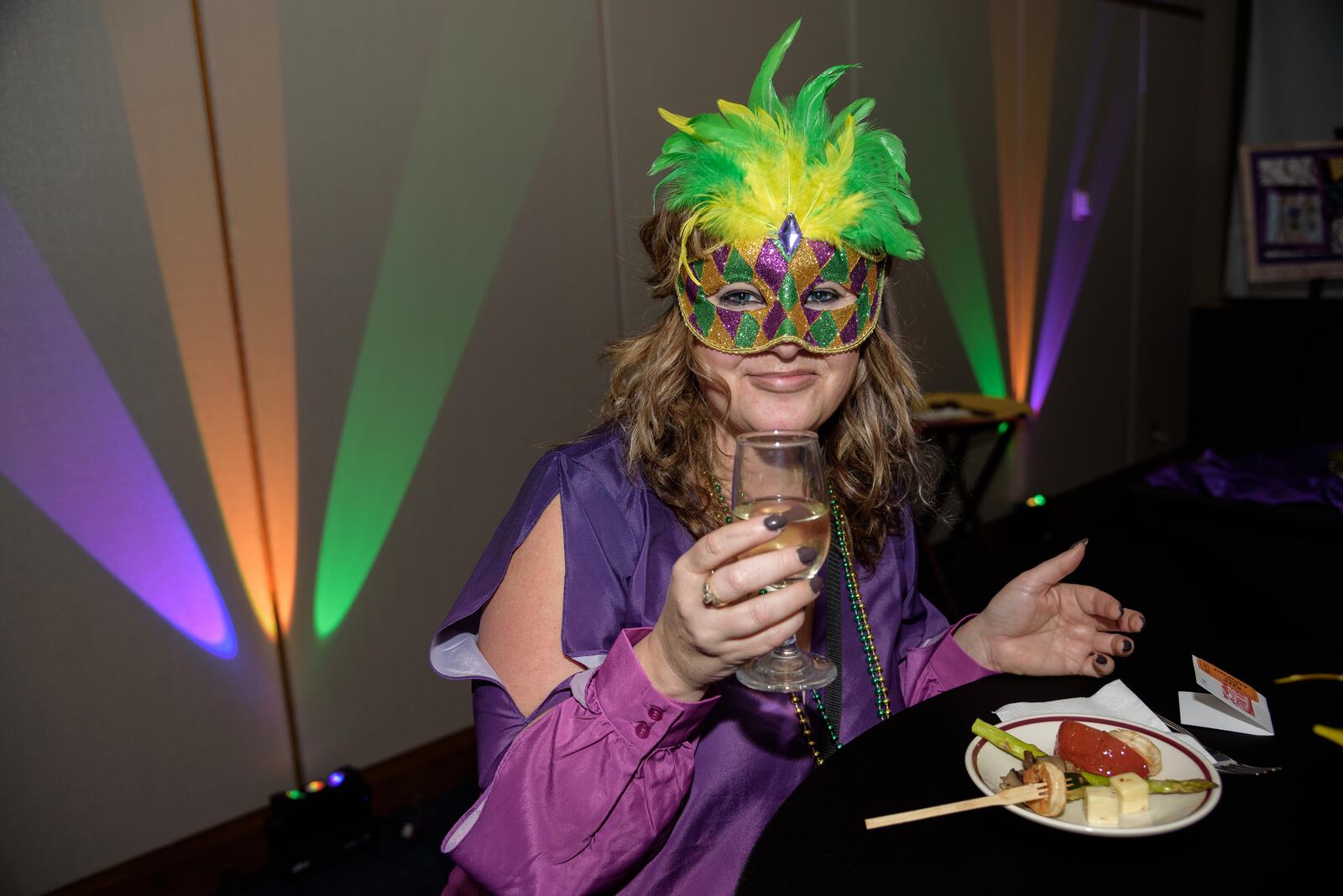 The Artemis Center hosted Mardi Gras on Bourbon Street Gala on Saturday, March 10, 2018 at the Sinclair Ponitz Center. The evening, complete with dancing and a progressive-style New Orleans menu, showcased the Dayton community's commitment to end domestic violence. PHOTO / TOM GILLIAM PHOTOGRAPHY