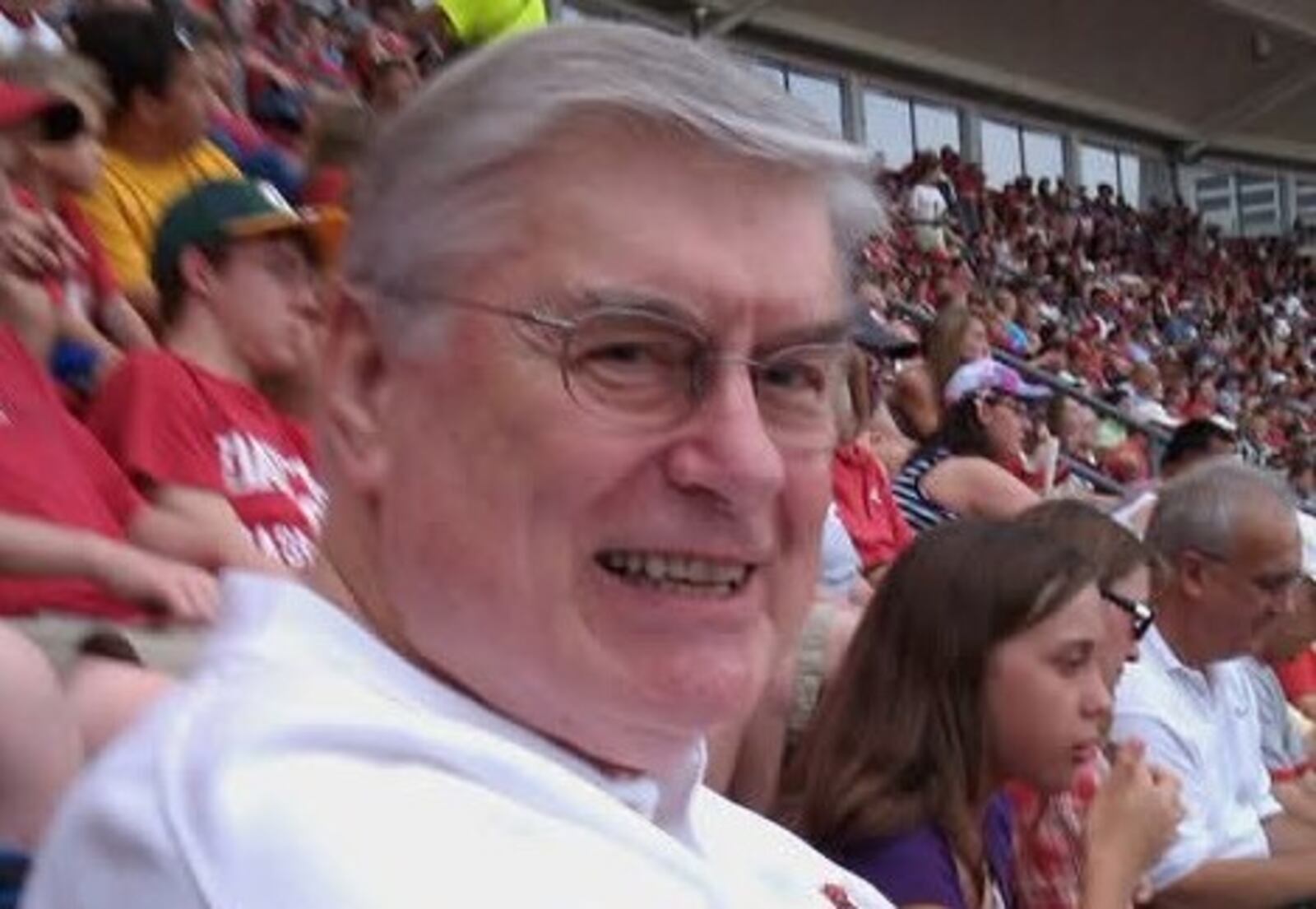 Earl Patrick was a lifelong Dodgers fan going back 80 years to the Brooklyn Dodgers. He is seen here attending a  Cincinnati Reds vs. Dodgers game in 2010. CONTRIBUTED