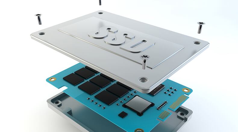 Because solid-state drives have no moving parts, they are much faster at accessing data, which means everything you do on the computer will be faster. (Iulius Costache/Dreamstime/TNS)