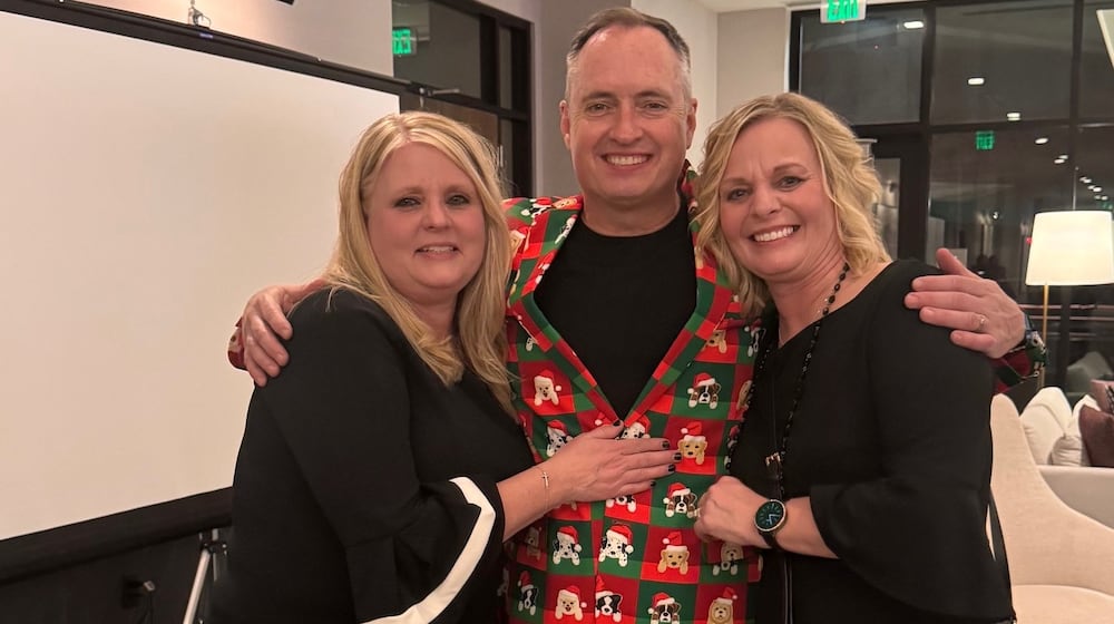 Dr. Steve Burke, who recently stepped down from Burke Orthodontics after 30 years as an orthodontist, is pictured with longtime team members Angie Valentine (left) and Amy Noble (right). The practice has locations in Centerville and Huber Heights. CONTRIBUTED