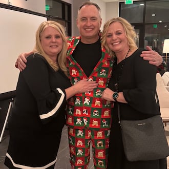 Dr. Steve Burke, who recently stepped down from Burke Orthodontics after 30 years as an orthodontist, is pictured with longtime team members Angie Valentine (left) and Amy Noble (right). The practice has locations in Centerville and Huber Heights. CONTRIBUTED