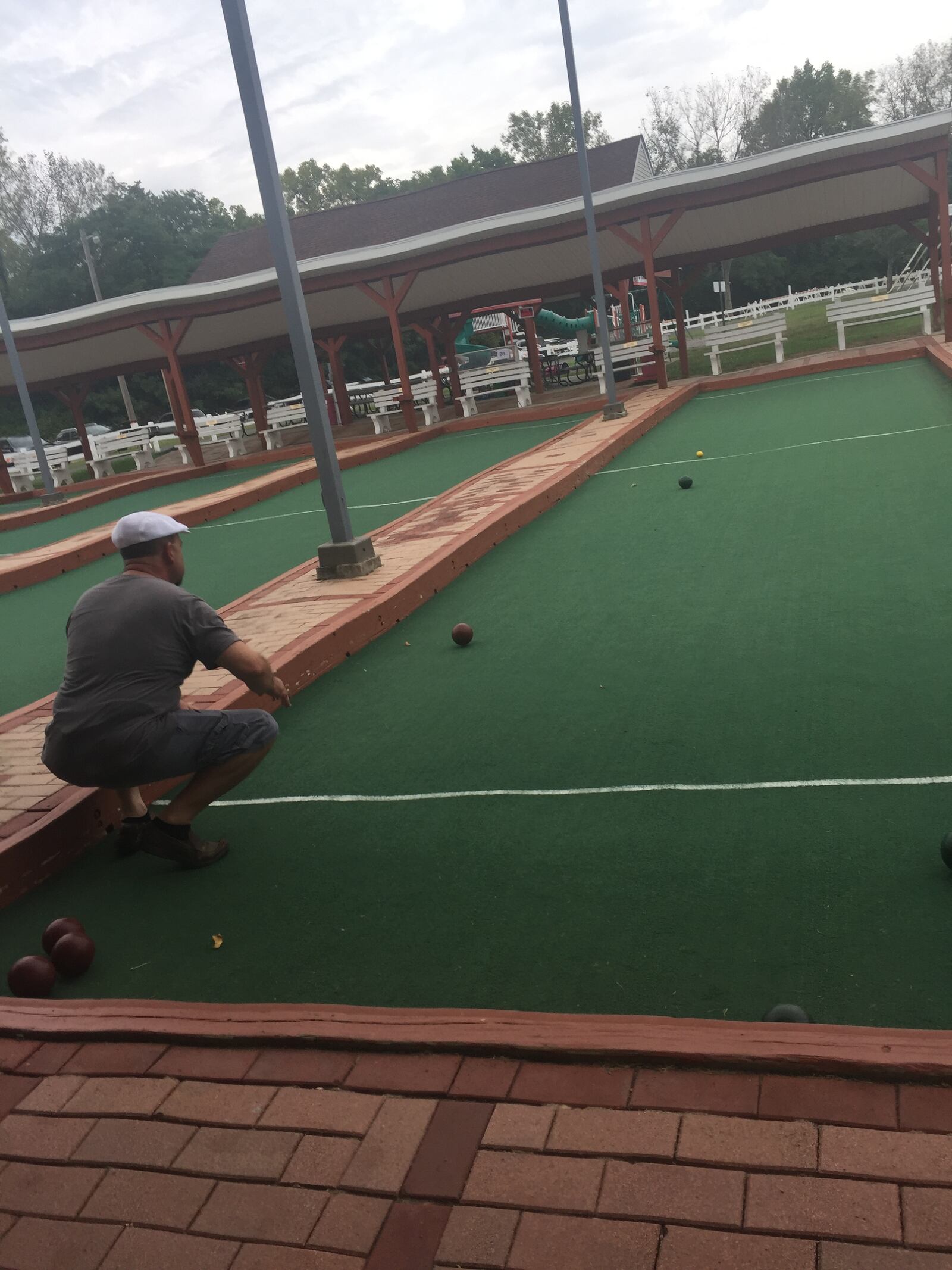 Bocce ball courts are available for rent during Italian Festa for $20 per hour. PHOTO: Alex Perry