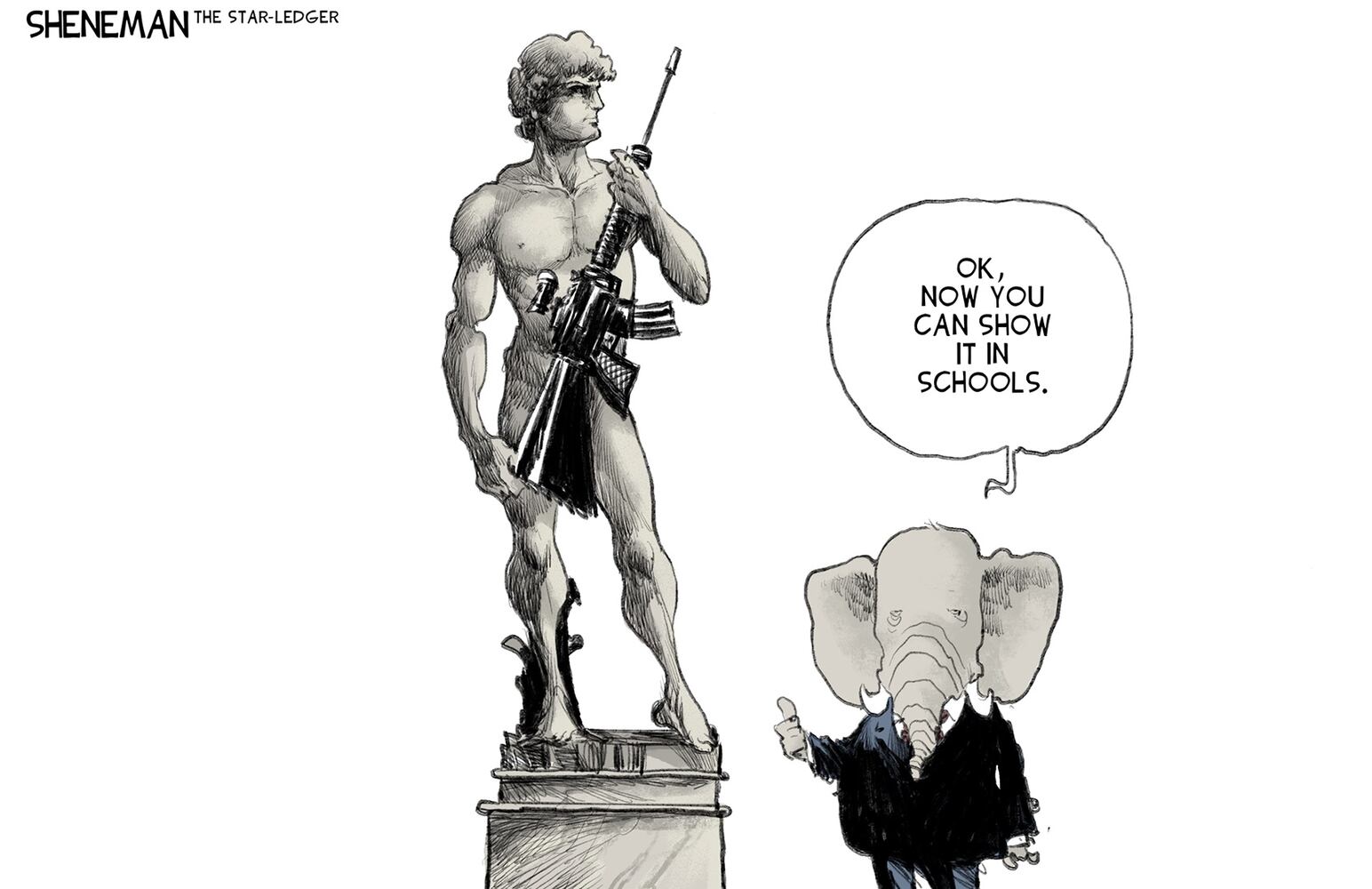 WEEK IN CARTOONS: Trump indictment, school shooting and more