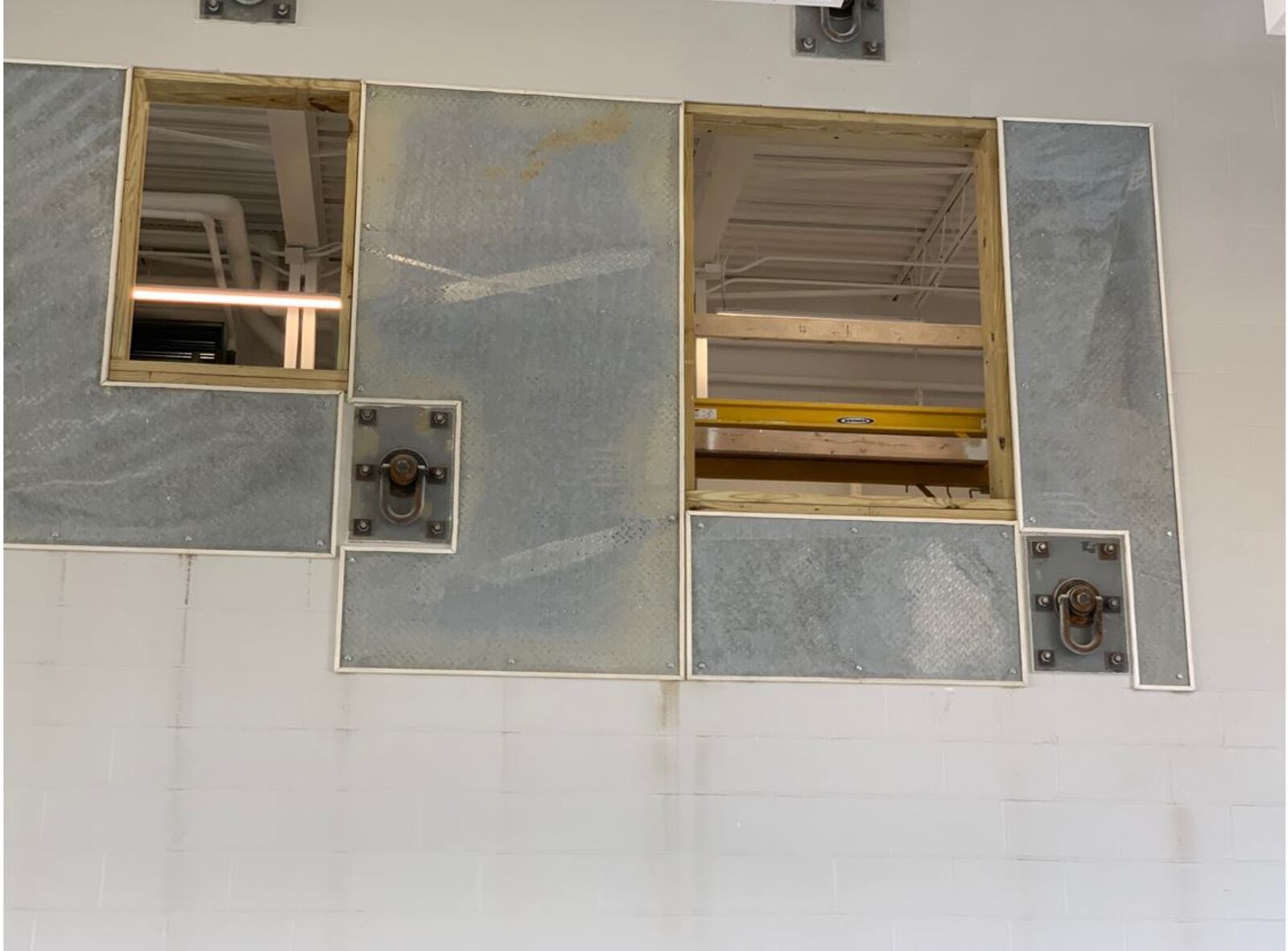 This is the training wall inside the new Station 41 in Lebanon. It features different size windows for firefighters to practice entries and setting up ladders, etc. ED RICHTER/STAFF