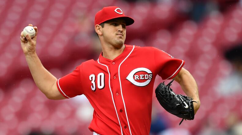 CINCINNATI, OH - SEPTEMBER 9: Tyler Mahle #30 of the Cincinnati Reds pitches in the second inning against the San Diego Padres at Great American Ball Park on September 9, 2018 in Cincinnati, Ohio. (Photo by Jamie Sabau/Getty Images)