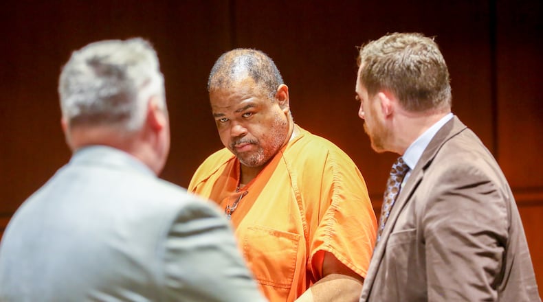 Terry Froman, center, was sentenced in June 2017 to the death penalty. He was convicted of killing his ex-girlfriend on the side of Interstate 75 in Warren County. Froman recently filed an appeal to the U.S. Supreme Court. GREG LYNCH/STAFF