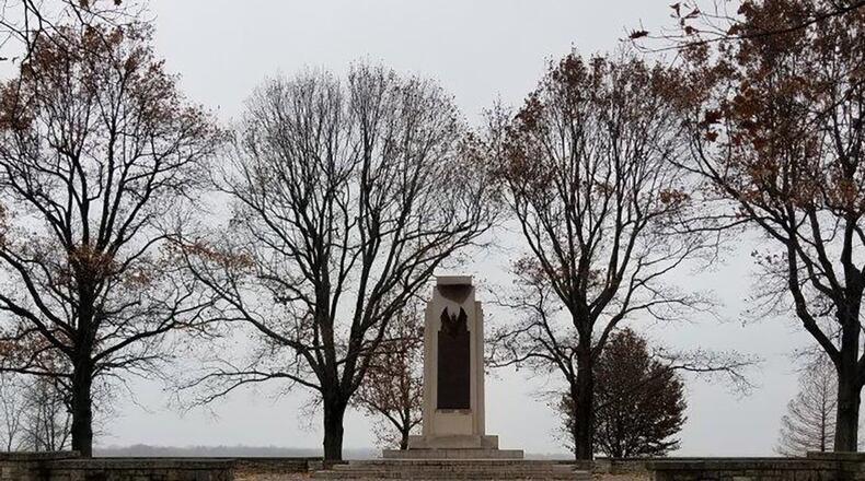 The Wright Brothers Memorial near Area B of Wright-Patterson Air Force Base will be the site of the ceremony to commemorate the 116th anniversary of the Wrights’ first powered flight. (U.S. Air Force photo)