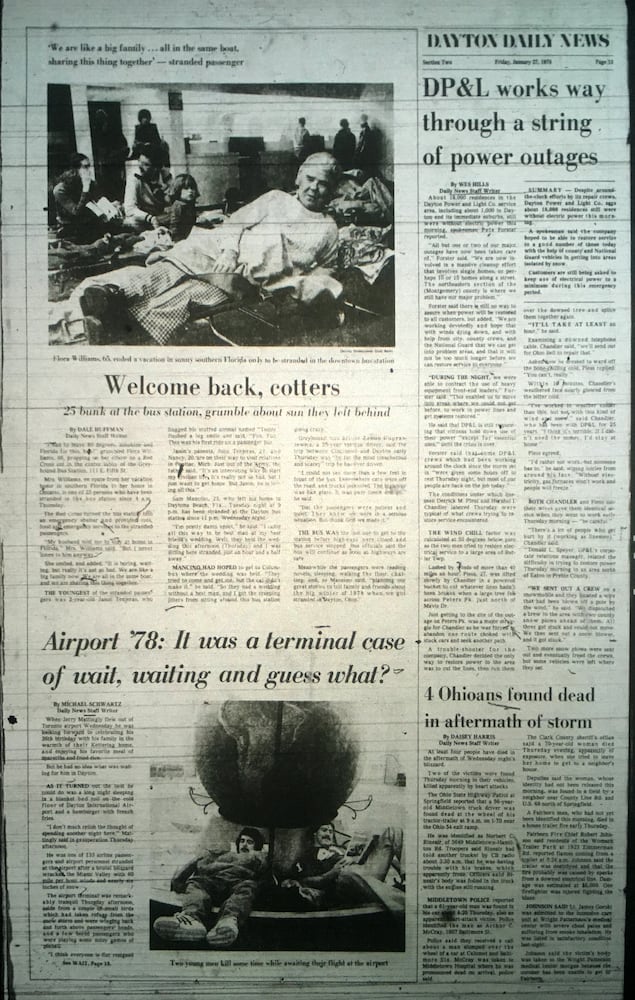 1978 blizzard newspaper pages