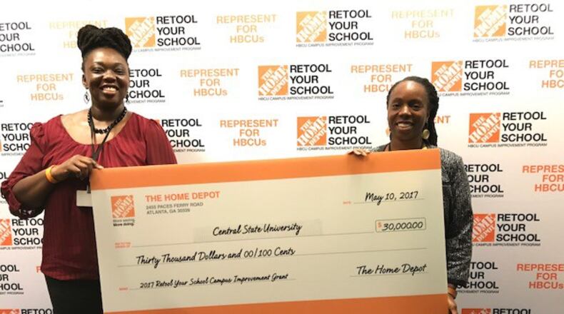 Central State University was awarded $30,000 as part of an annual grant program run by Home Depot.